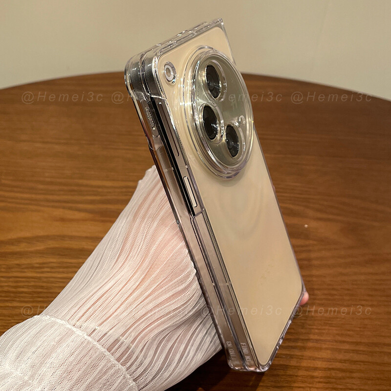 For OPPO Find N3 Casing Transparent Ultra-thin Hard PC Phone Case Cover