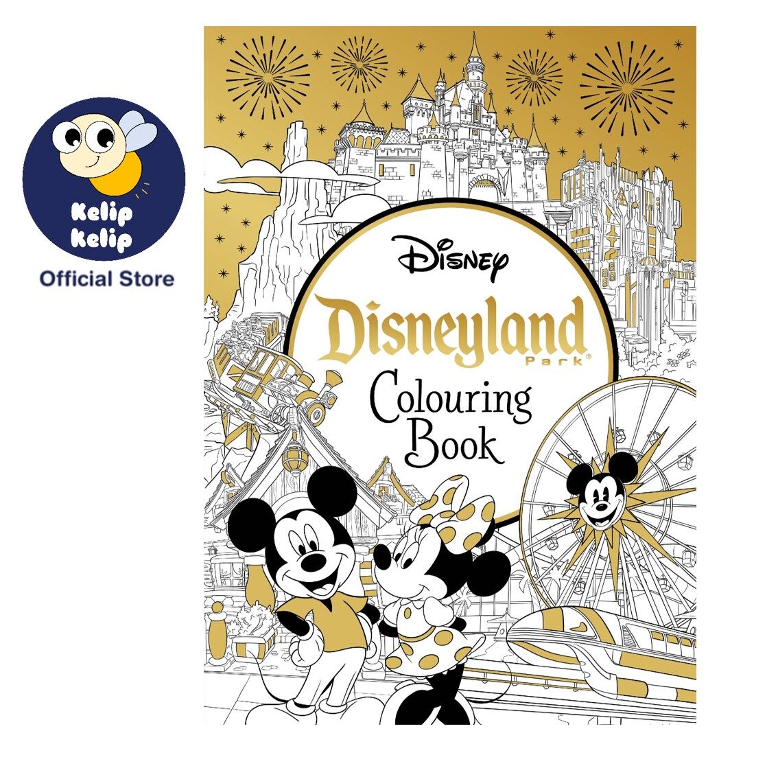 Magic of Disneyland Colouring Book Suitable For Young Adult With Over