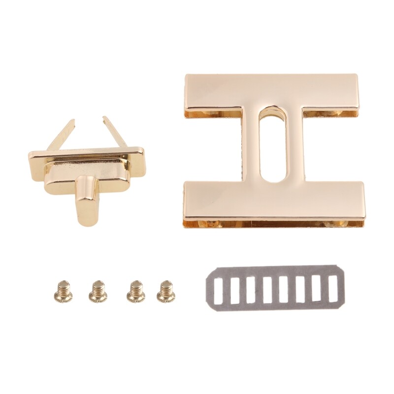 H Shape Clasp Turn Lock Twist Locks DIY Leather Handbag Shoulder Bag Hardware