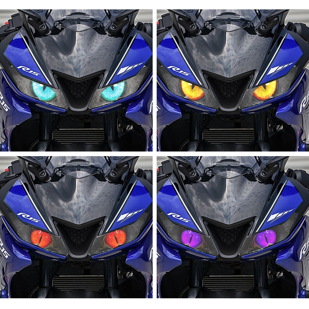 Đề Can Dán Đèn Pha Xe Máy YAMAHA R15 V3 Phim Đèn Pha, Không Thấm Nước 大灯贴