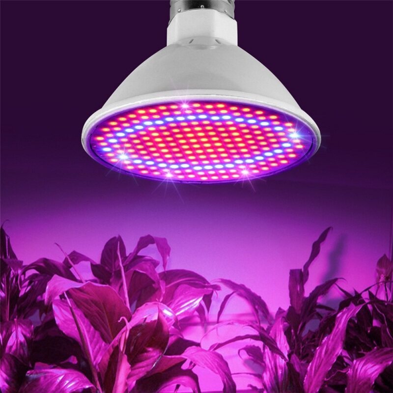 Bóng Đèn Trồng Cây Quang Phổ Đầy Đủ , Bóng Đèn Trồng Cây Với 200 Đèn Led Cho Cây Trong Nhà , Ổ cắm E27, Đèn trồng cây cho nhà kính trong nhà vườn thủy canh Hoa rau mọng nước