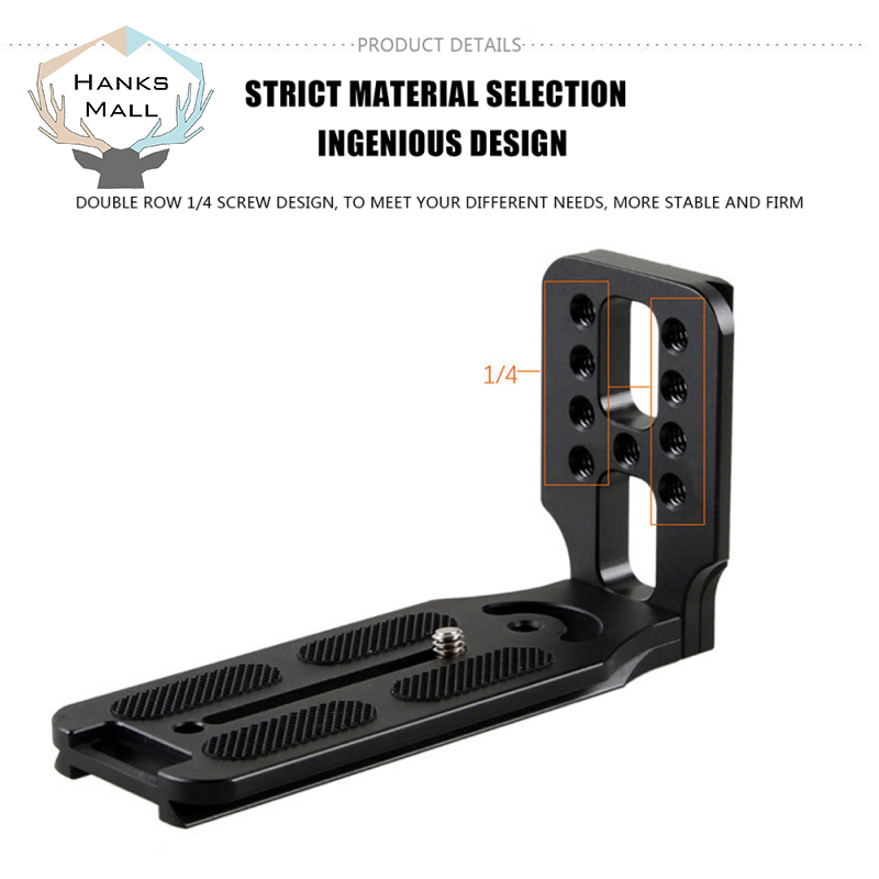 HK Universal L-shaped Bracket Shooting Quick Release Plate Stabilizer Tripod Stand Accessories For Dslr Point Camera