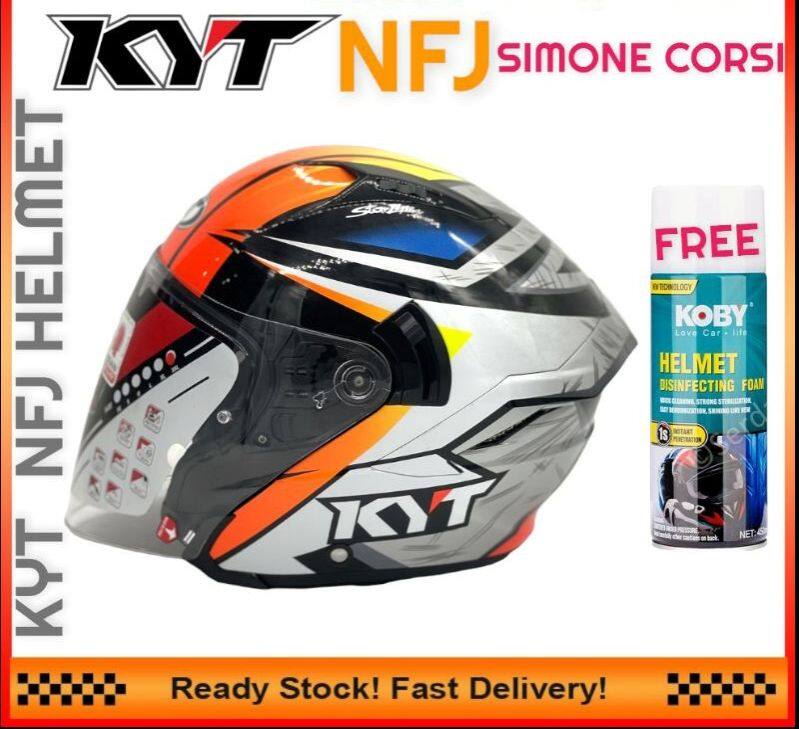 KYT FJN HELMET SIMONE CORSI DOUBLE VISOR (FREE HELMET CLEARING