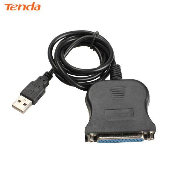 New USB 1.1 to DB25 Female Port Print Converter Cable LPT Black