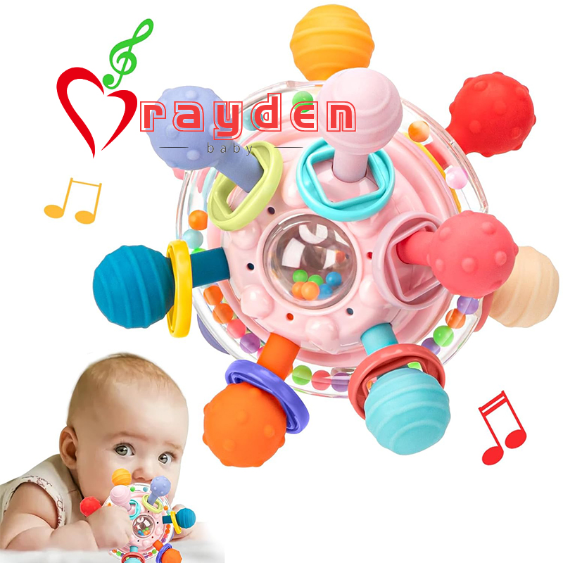 thumbnail image 2 of Engage Babies With Montessori Sensory Teething Toy 0-12 Months 2 of 9