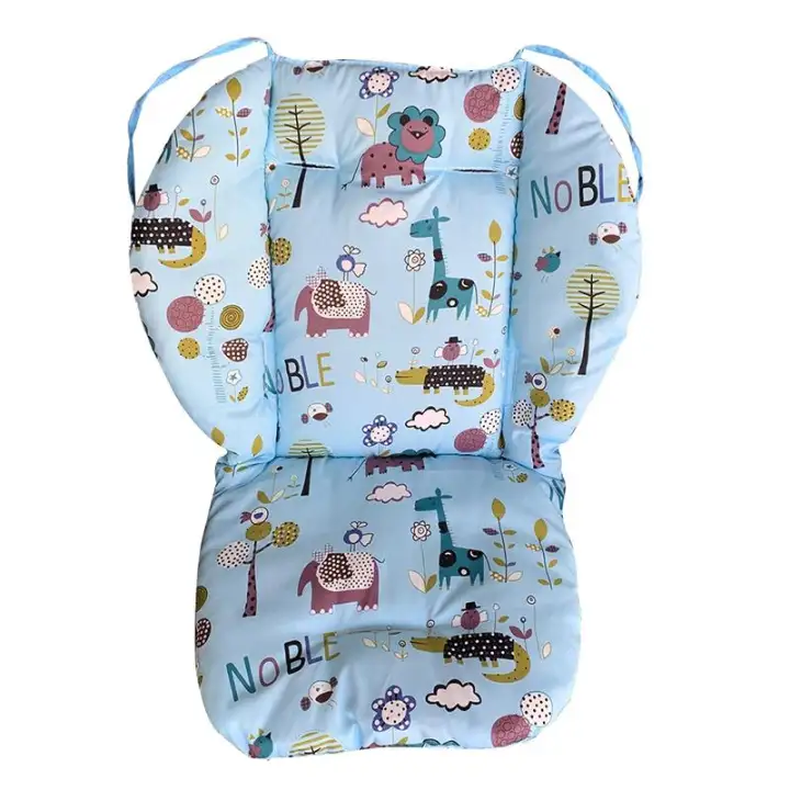 Universal Cartoon Floral Stroller Seat Covers Soft Thick Pram Car