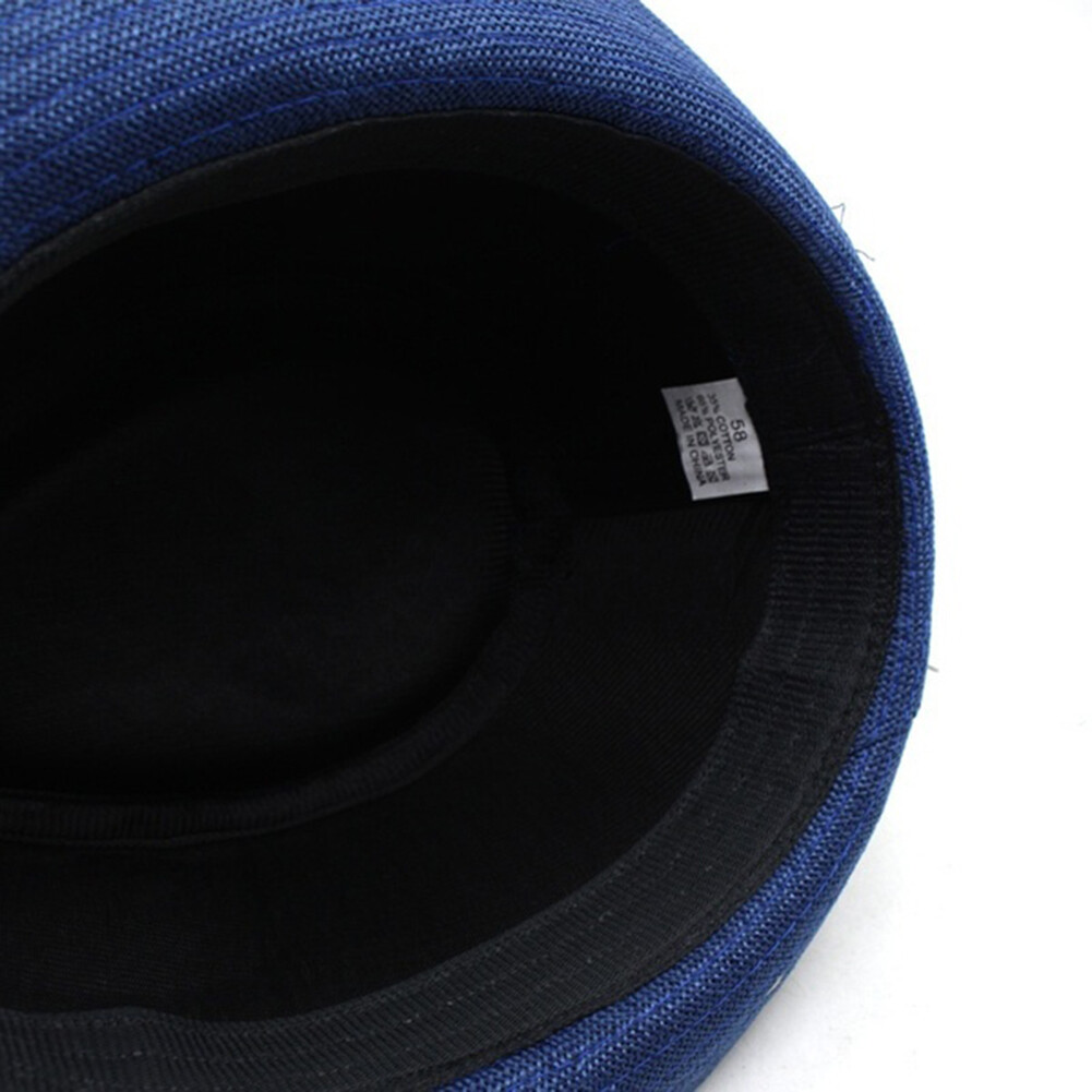 chenx Men Solid Color Wide Brim Fedora Felt Hat Panama Cap Boater Summer Beach  Sunhat