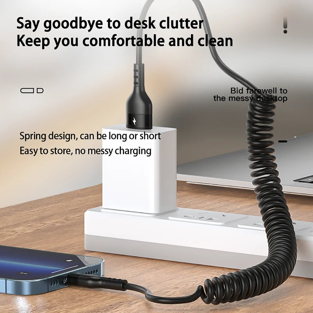 BOKEWU 66W USB Type-C to Type-C Cable USB-C Fast Charging Wire 1M Type-C Charger Cable