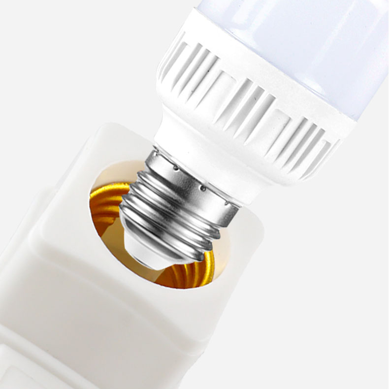 e27 led bulb lamp Holder with US plug switch E27 Screw light bulb LED Lamp socket