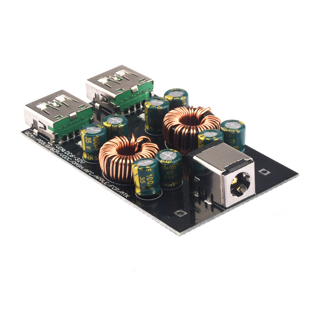 【Ready Stock】Sw3518s DC6V-32v Fast Charging Power Step-down Module 2-way Module USB Pd3.0 (PPS) Mobile Phone Fast Charging Board