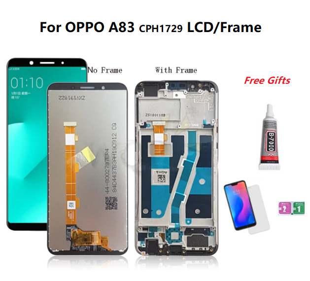 Lcd with frame for oppo a83 a83t cph1729 lcd with frame display touch screen digitizer assembly replacement