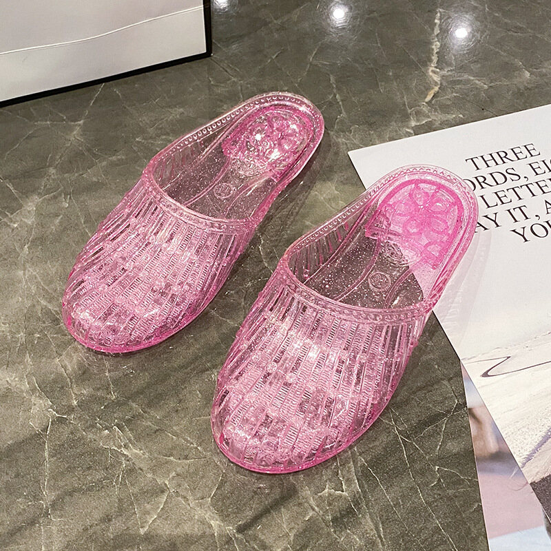 Renben women's glass shoes thai cool slippers women's home shoes