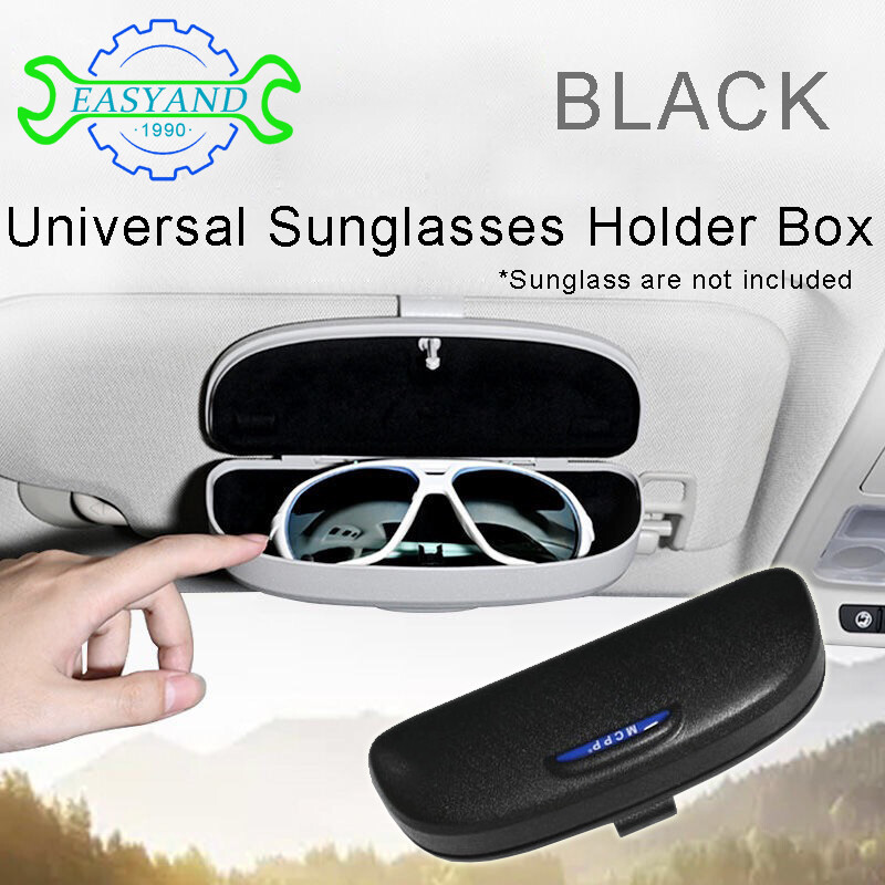 EASYAND Car Glasses Case Sunglasses Storage Box 3 Colors Auto Interior