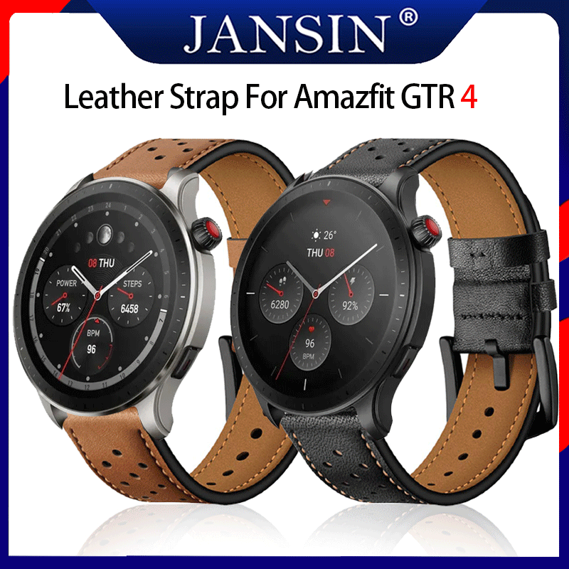 Dây đeo cho đồng hồ thông minh Amazfit GTR 4 Vòng tay vòng da cho đồng hồ đeo tay thay thế amazfit gtr 4