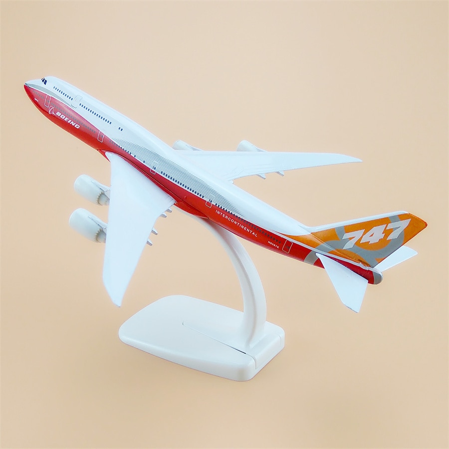 20Cm Air Prototype Boeing 747 Airways B747-8 Airlines Diecast Airplane Model Plane Aircraft Metal Alloy With Holder Aeroplane