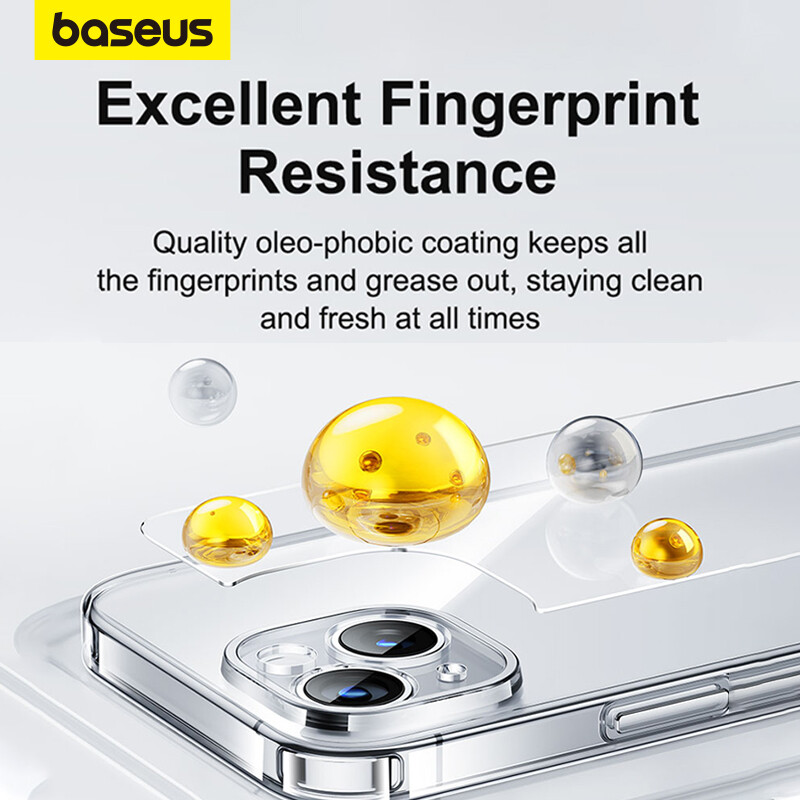 Baseus rõ ràng trường hợp đối với iPhone 15 14 Pro Max cộng với trường hợp nhựa TPU mềm ống kính đầy đủ trong suốt chống sốc điện thoại procetor cho iphone13 12 11 x XR XS Max Bìa