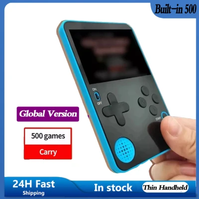 Ultra Thin Handheld Video Game Console Portable Game Player Built-in 500 games Retro Gaming Console consolas de jogos de vídeo