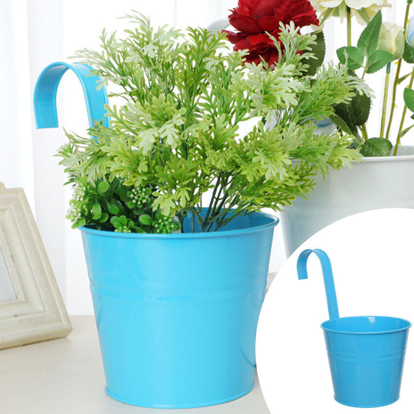 Pot Bunga Gantung Dinding Pot Bunga Logam Hiasan Rumah Ember Penanam Taman Pot Bunga Gantung Ember Kaleng Permen Lazada Indonesia