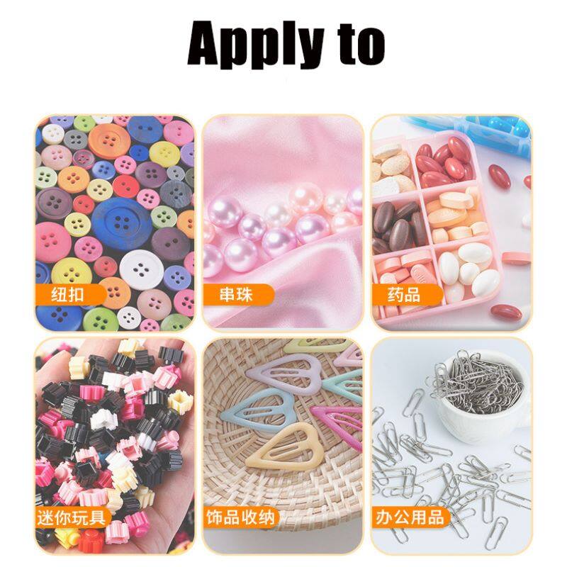 10PCS Hộp lưu trữ Mini Trong Suốt vuông hộp nhựa bông tai bao bì đồ trang sức lưu trữ nhỏ hình hộp vuông Giá xếp trang sức