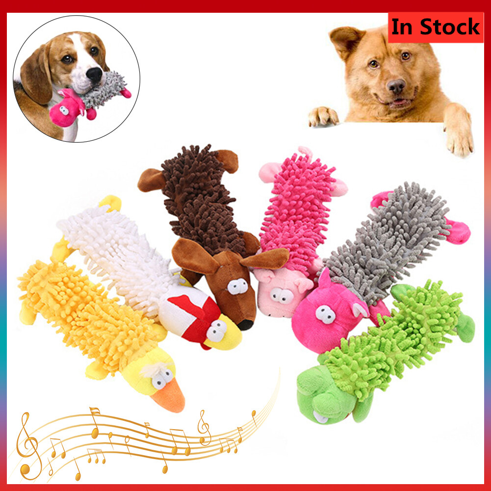 New Dog Toys Gnawing Toy Mop Stow Frog Hippopotamus Grinding Teeth Pet Supplies Pet Dog Puppy Cute Pig Duck Hippo Shape Plush Doll Interactive Playing Chew Toy
