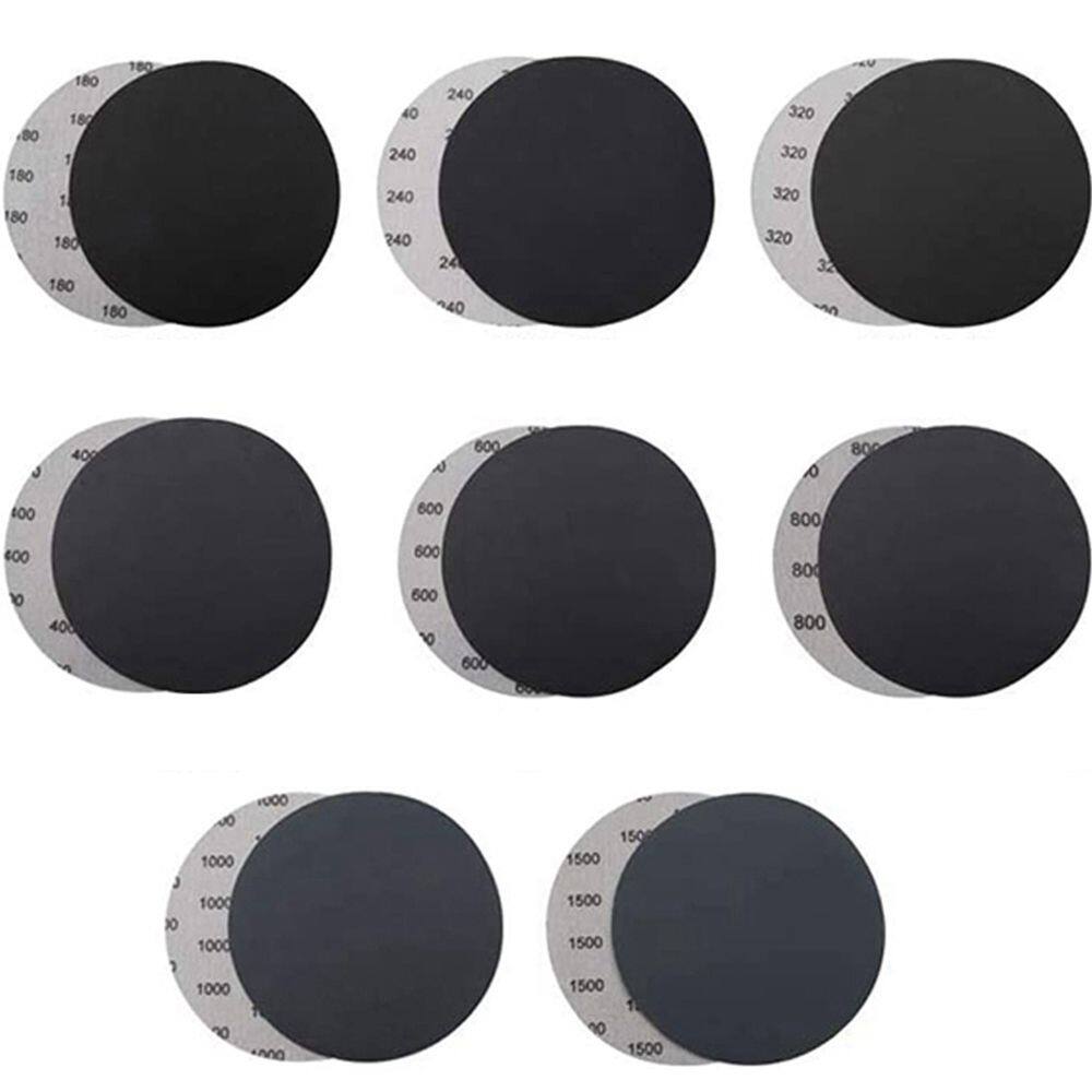 CORE 10 PCS 180-1500 Grits Hook and Loop Bench Grinder Random Orbital Sander Polishing Sanding Discs Orbital Sander Pads Polishing Pad Sandpaper