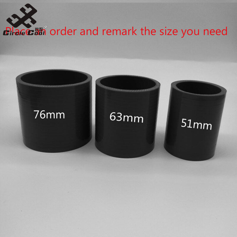 Circle Cool 0Degree Straight Silicone Hose Intercooler Turbo Intake Pipe Coupler Hose 51mm 63mm 76mm 57mm 89mm
