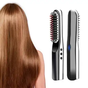Dokfin 2 In 1 Multifunctional Hair Comb Curling Iron Beard