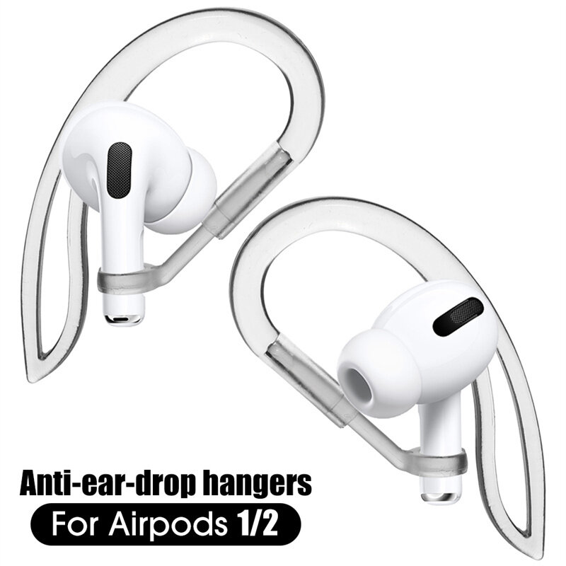 Móc đeo tai mềm trong suốt Tai nghe không dây đồ đựng bảo vệ chống rơi Tương thích với Apple Airpod 1 2 mũ trùm tai