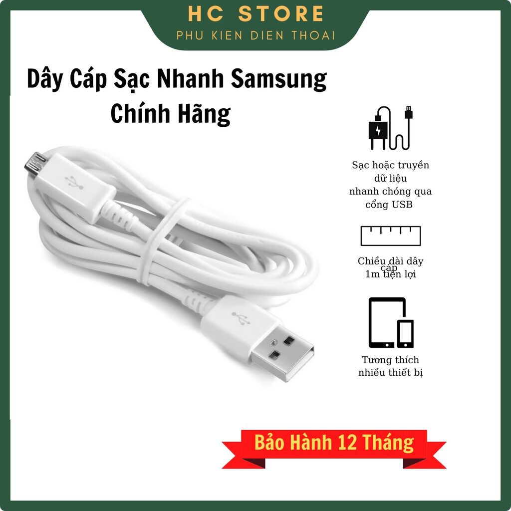 Cáp Sạc Nhanh Sam Sung - Hàng Chính Hãng