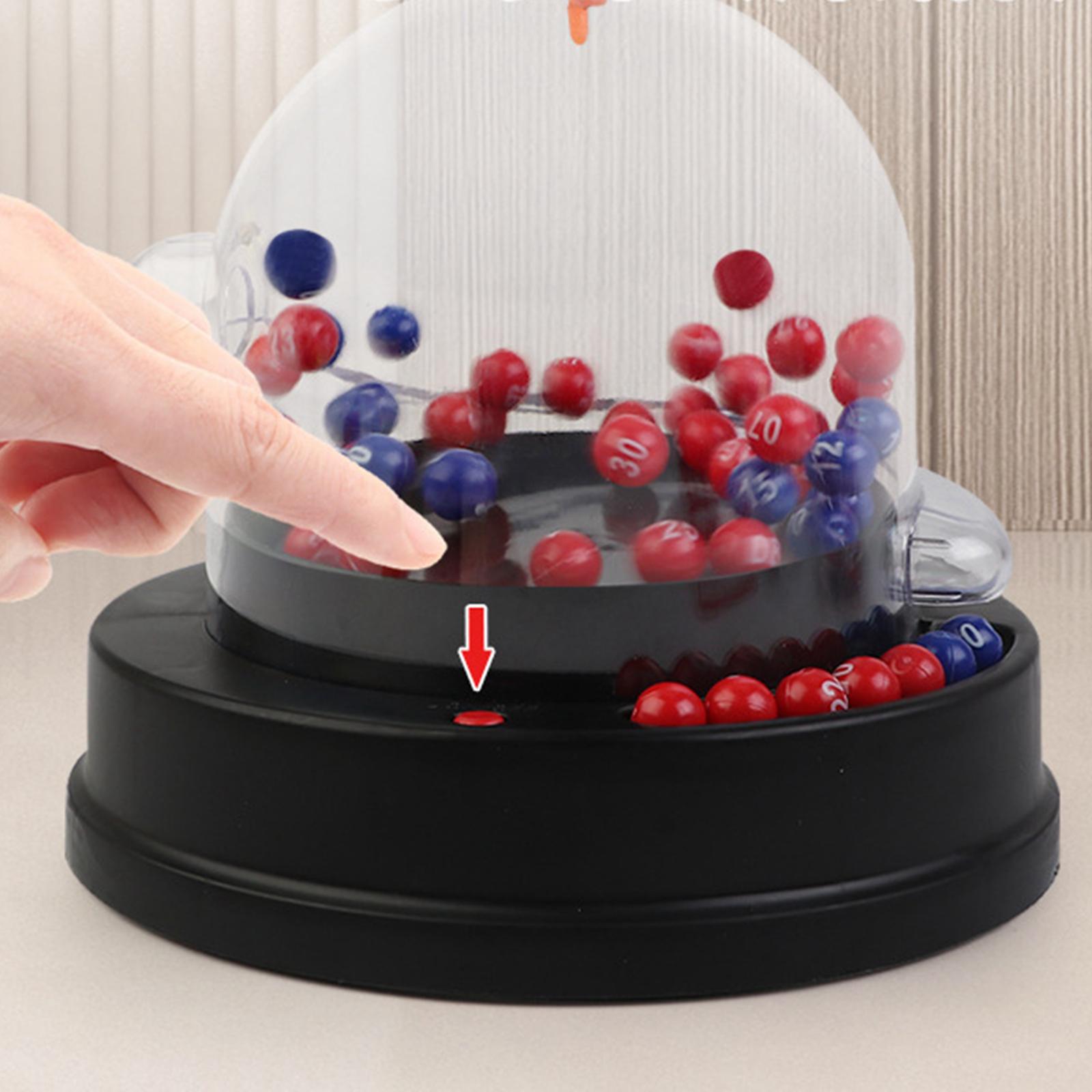 CCAngel Portable Bingo Machine Cage Game for Recreational Activity Restaurant