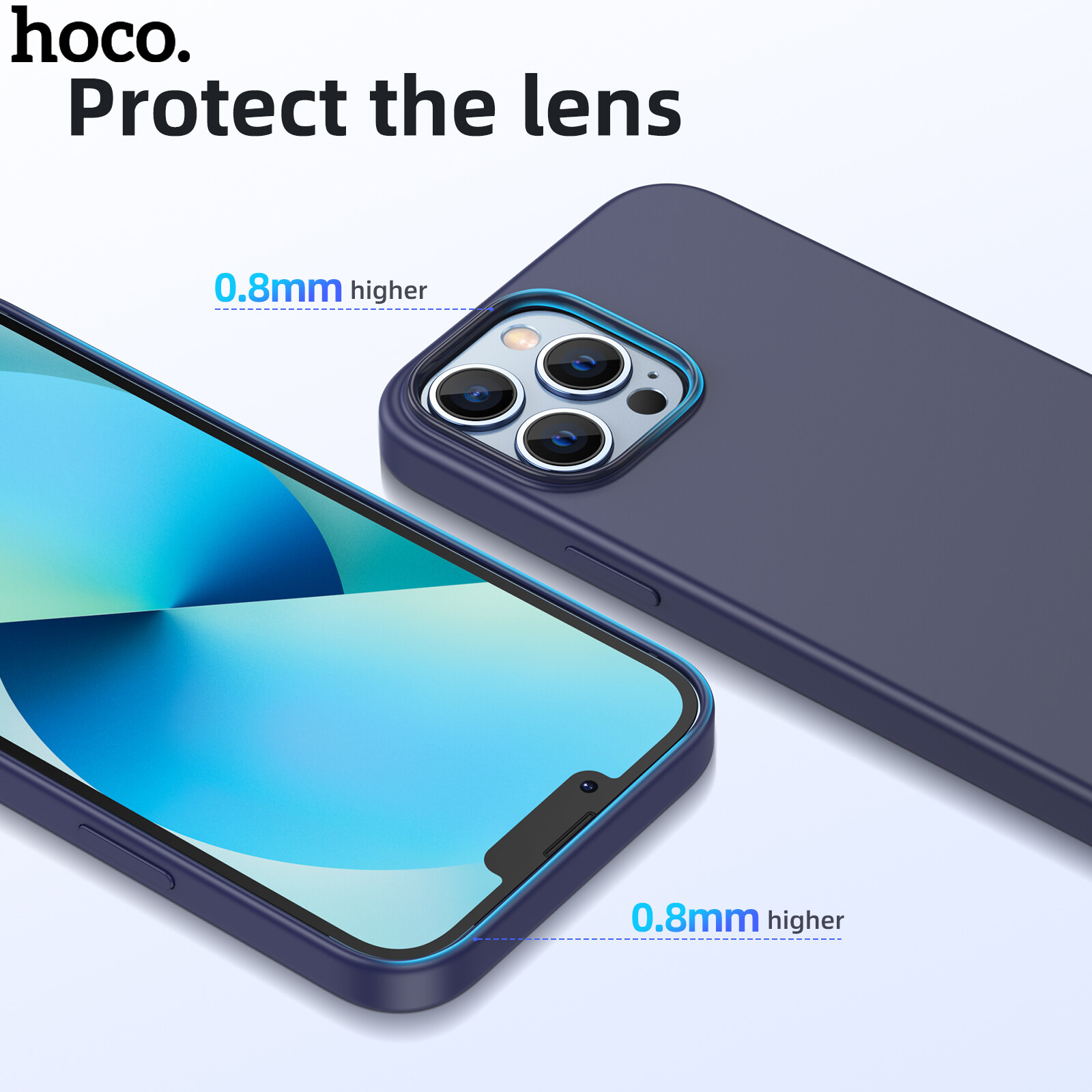 HOCO Ốp Lưng Điện Thoại Bảo Vệ Silicon + PC Chính Hãng 100% Mới Cho IP13 Pro Max 14 Pro max 15 Pro max  Ốp Lưng Mềm Cho Ip13 Pro