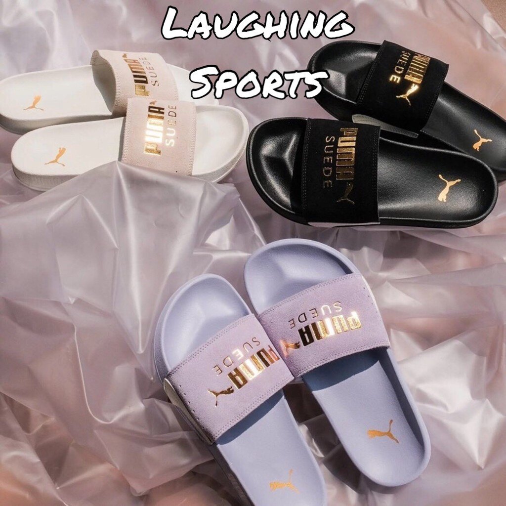 puma slippers suede
