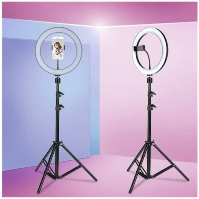 Ring Light (26cm) with stand (160cm) for Mobile Phone Shooting and Live Streaming FB live Tik Tok Youtuber