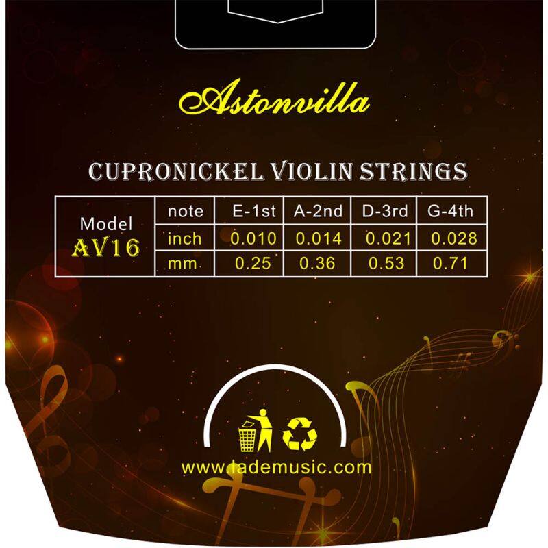 [hot sale] PanPan AV16 Professional Violin Strings (E-A-D-G) Cupronickel String For 4/4 3/4 1/2 1/4 Violin