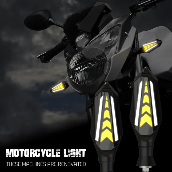 Buyincoins Lampu Sein Led Sepeda Motor Lampu Ekor Motor Indikator Mengalir Sekuensial 2 Buah Lazada Indonesia