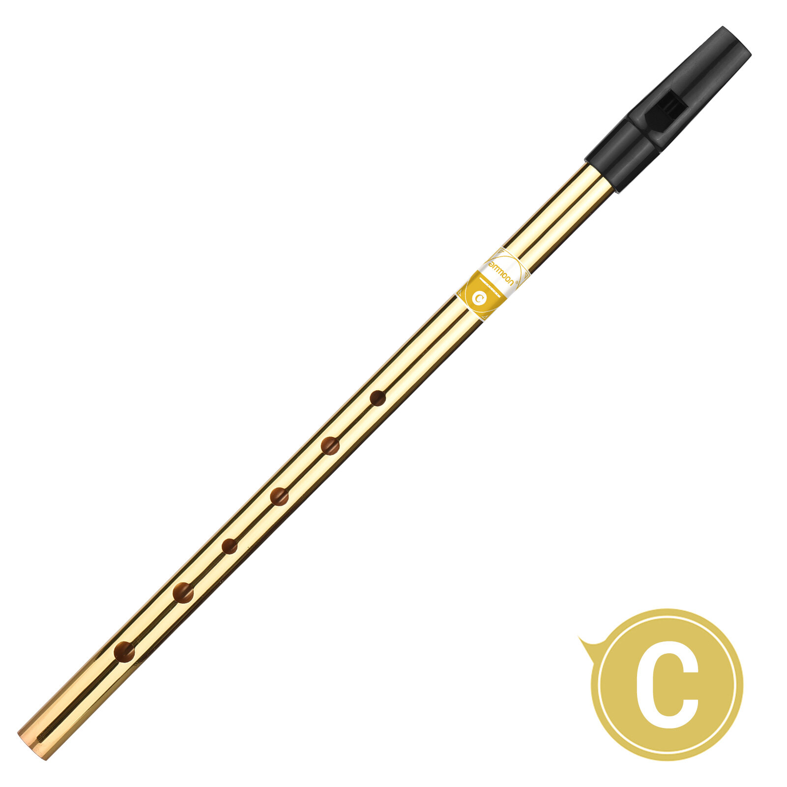 Irish Whistle Flute Key of C 6 Holes Flute Wind Musical Instruments for Beginners Intermediates Experts