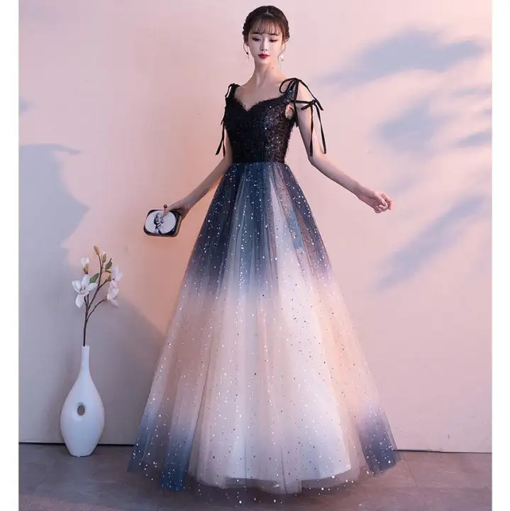 one piece long gown party wear