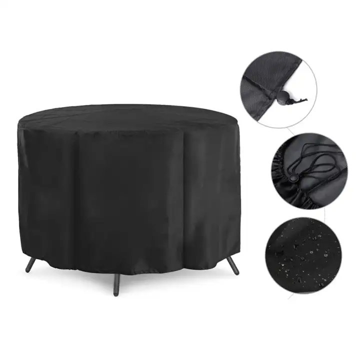 Outdoor Round Furniture Cover Waterproof Patio Table Chair Set Cover For Garden Lazada