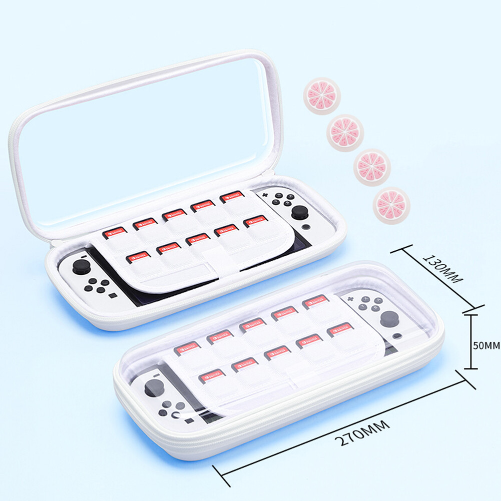 Portable Game Console Storage Bag Protective Sleeve Visible Transparent Hard Shell Case Box Compatible For Ns Nintendo Switch Oled (in stock)