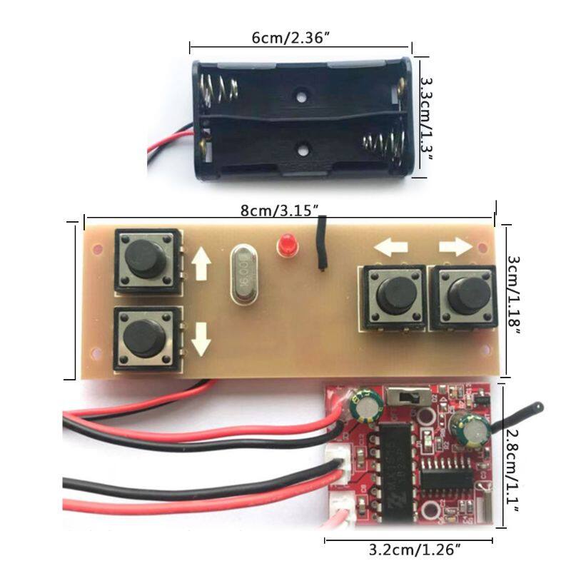 4-channel 2.4G Remote Control Receiver Module Kit Circuit Board For RC Model Car