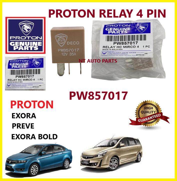 100 ORIGINAL PROTON 4PIN RELAY 35A AIR CON POWER RELAY (PW857017) PROTON EXORA PREVE EXORA
