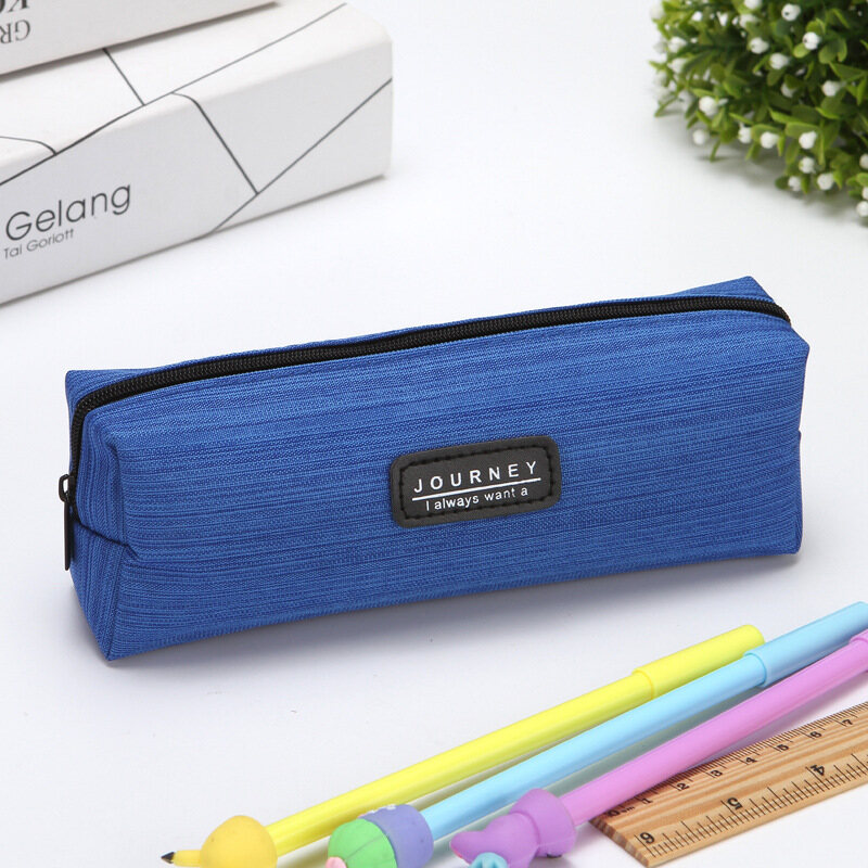 Trendy Zipper Pen Case Unique Pencil Case Stationery Holder Pencil Case Zipper Pen Box Creative Pencil Case