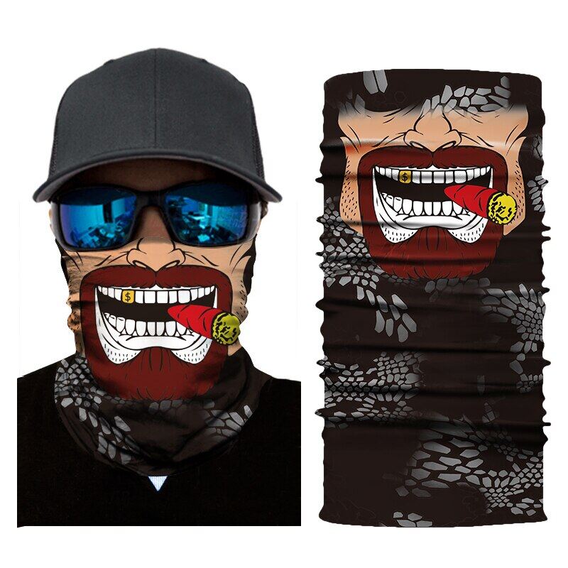 Motorcycle Face Shield Biker Bandana Face Ghost Balaclava Mascara Moto Kominiarka Cagoule Visage Ghost Foulard Moto