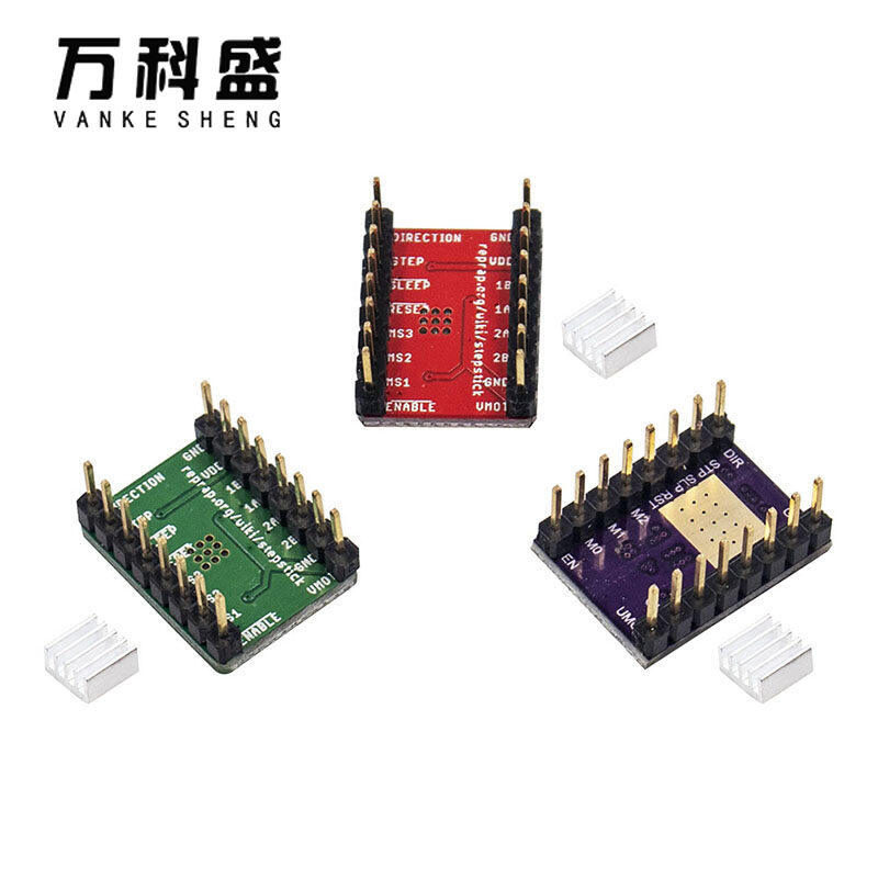 Heatsink Reprap Stepper Driver for 3D Printer Parts A4988 DRV8825 Stepper Motor Driver Module