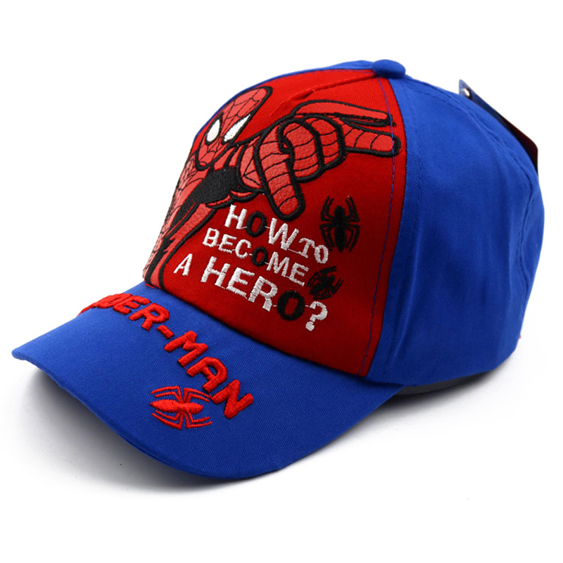 Spider Man Emboridey Outdoor Baseball Cap Cartoon Hero Sports Hat