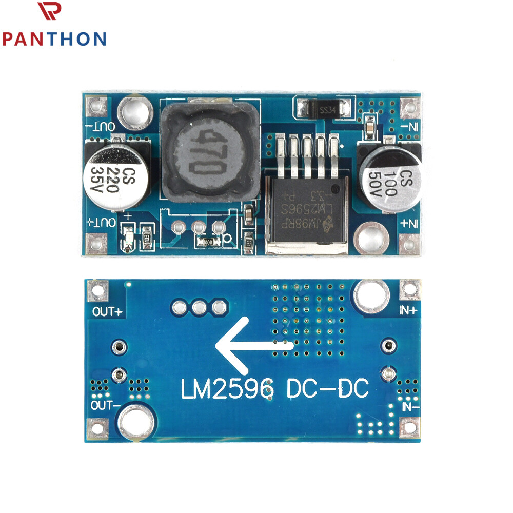 PANTHON LM2596S DC-DC Step-down Power Module Regulator Board Buck Converter High Efficiency Voltage Regulator DIY Power Supply Step-down Module