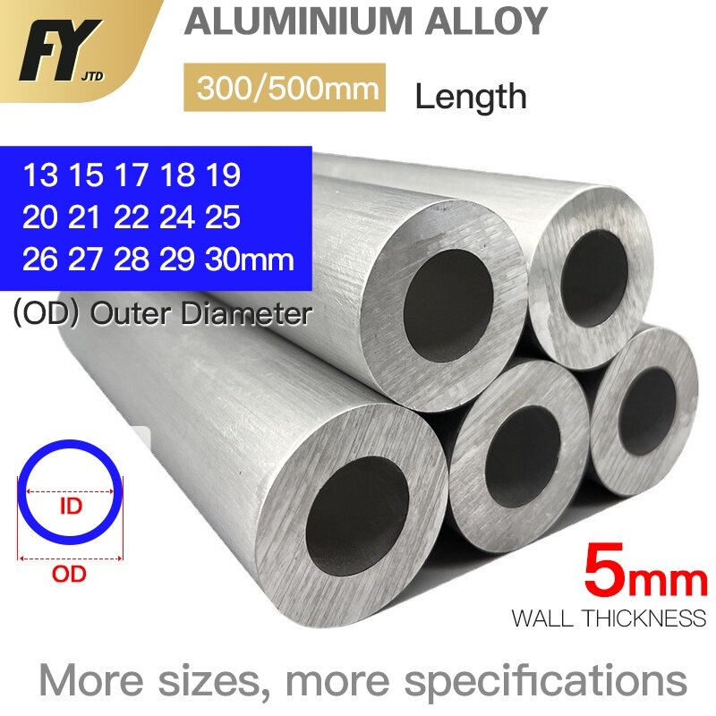 FUYI aluminum tube 5mm wall thickness pipe OD 1330mm Straight 500mm