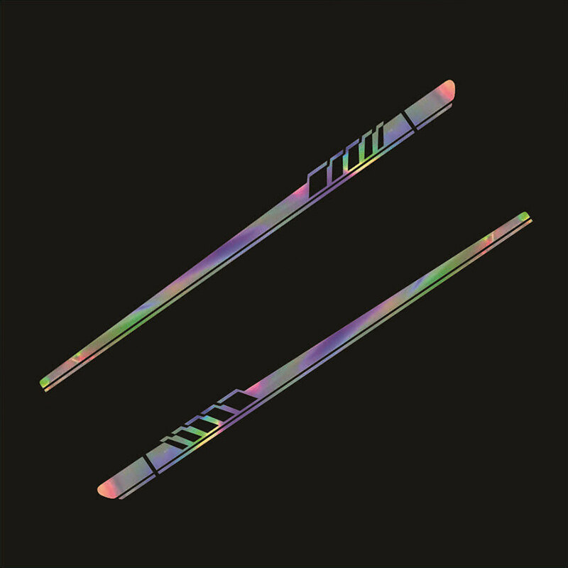 Both Side Vinyl Long Stripe Decal Sticker 2pcs Pack Reflective Car Body-Reliable