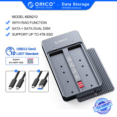 ORICO LSDT Vỏ SSD Dual Bay M2 RAID, Hỗ Trợ Đĩa SSD M.2 NGFF SATA Cho B Key & B + M Key SSD Hỗ Trợ Chế Độ PM/RAID 0/RAID 1 /JBOD (M2N210-RC3)