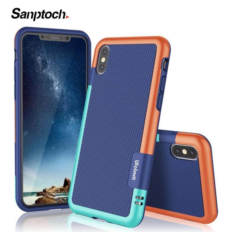 Vỏ Điện Thoại Chống Sốc Siêu Mỏng 3 Màu Santotoch Cho Iphone 11 Pro Max X XS Max XR Vỏ Nhựa TPU Mềm Cho iPhone 7 8 6 6S Plus Ốp Bảo Vệ